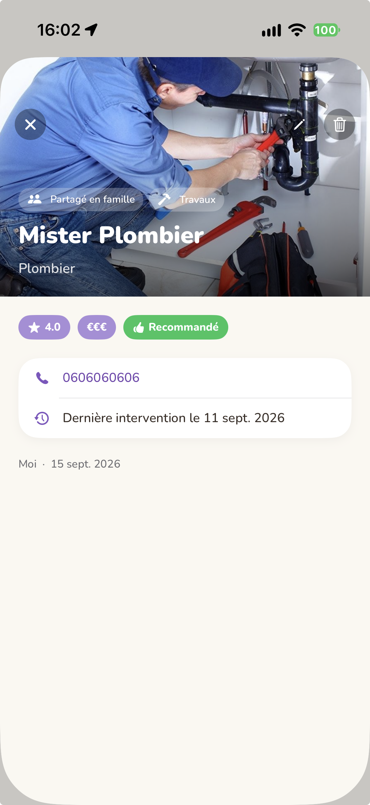 Aperçu du module Carnet de contacts